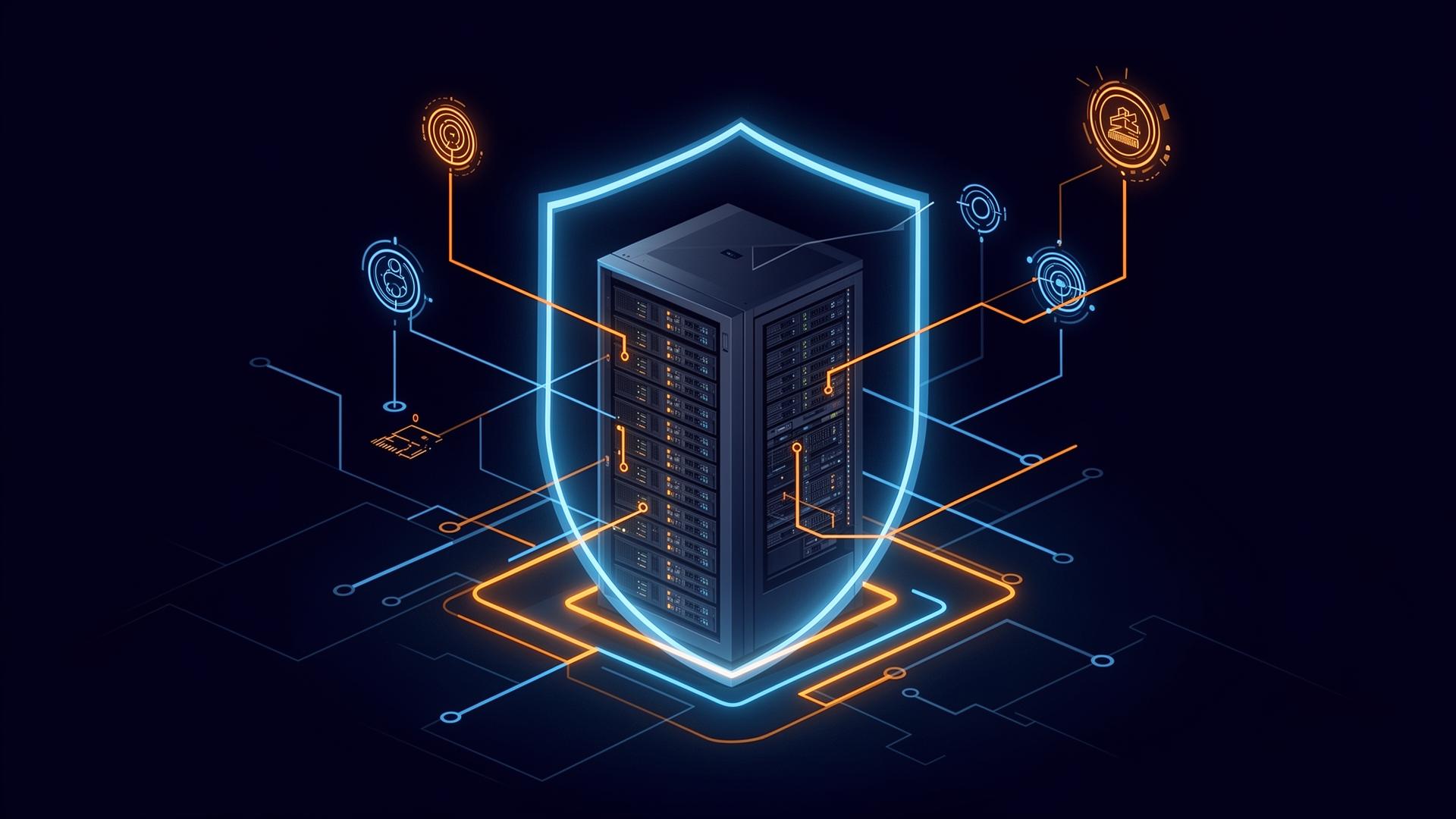 Abstract on-premise server inside a secure perimeter connecting to enterprise system nodes